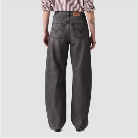 NWT Levi’s Cinch Barrel Jeans Black - Picture 3 of 15